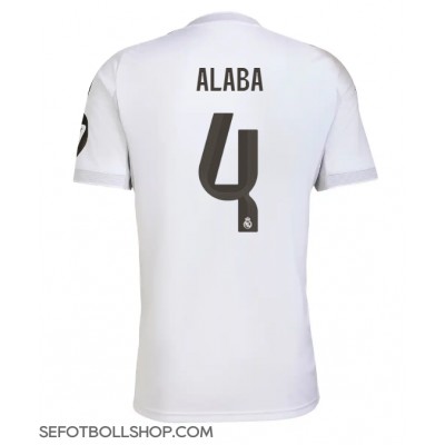Billiga Real Madrid David Alaba #4 Hemma fotbollskläder 2025-26 Kortärmad Billiga Real Madrid David Alaba #4 Hemma fotbollskläder 2025-26 Kortärmad